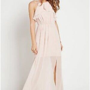 BCBGeneration blush pink bridesmaid long dress size XXS
